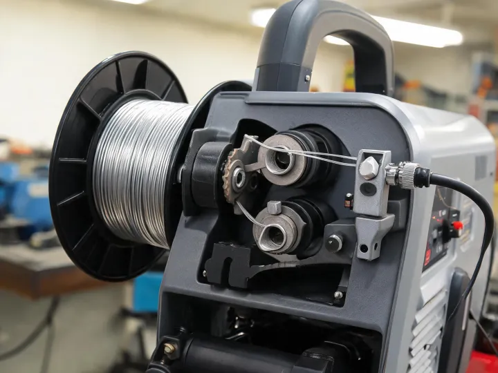 Wire feed setup