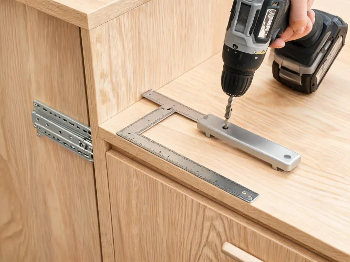 Cabinet hardware install